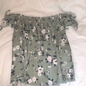 Off the shoulder floral top